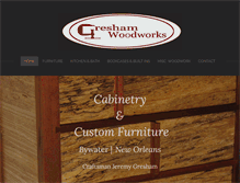 Tablet Screenshot of greshamwoodworks.com